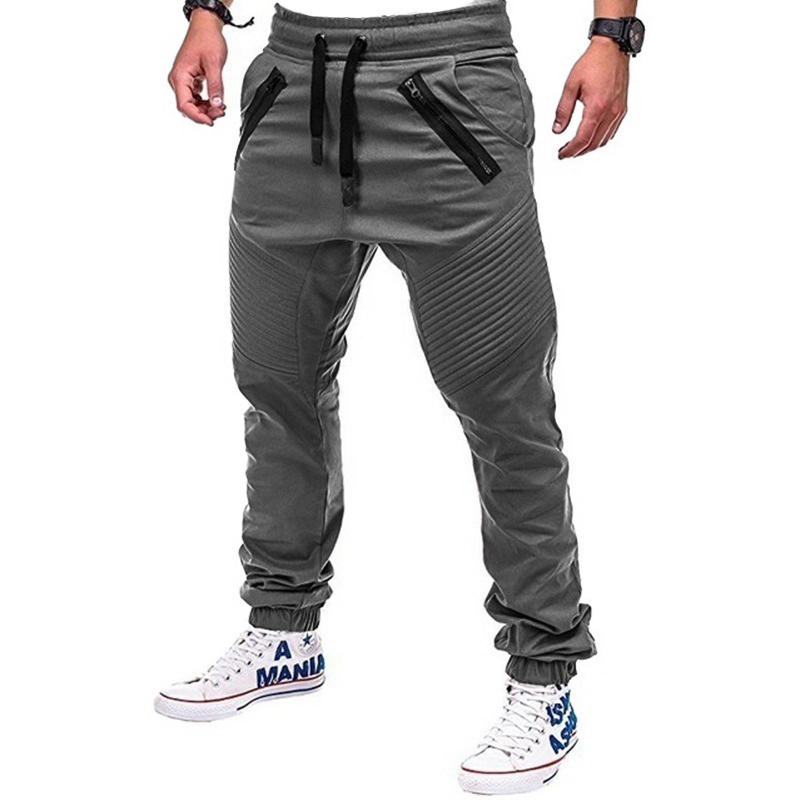 New Fashion Men's Cargo Casual Solid Colors Multi-pocket Trousers Plus Size Joggers Sweatpants Multiple Styles Can Be Selected