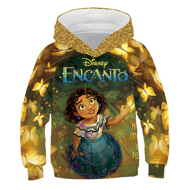 Disney Encanto Beautiful Mirabel and Isabella 3D Print Children Long Sleeve Hoodies And Sweatshirt Spring Fashion Girls Pullover