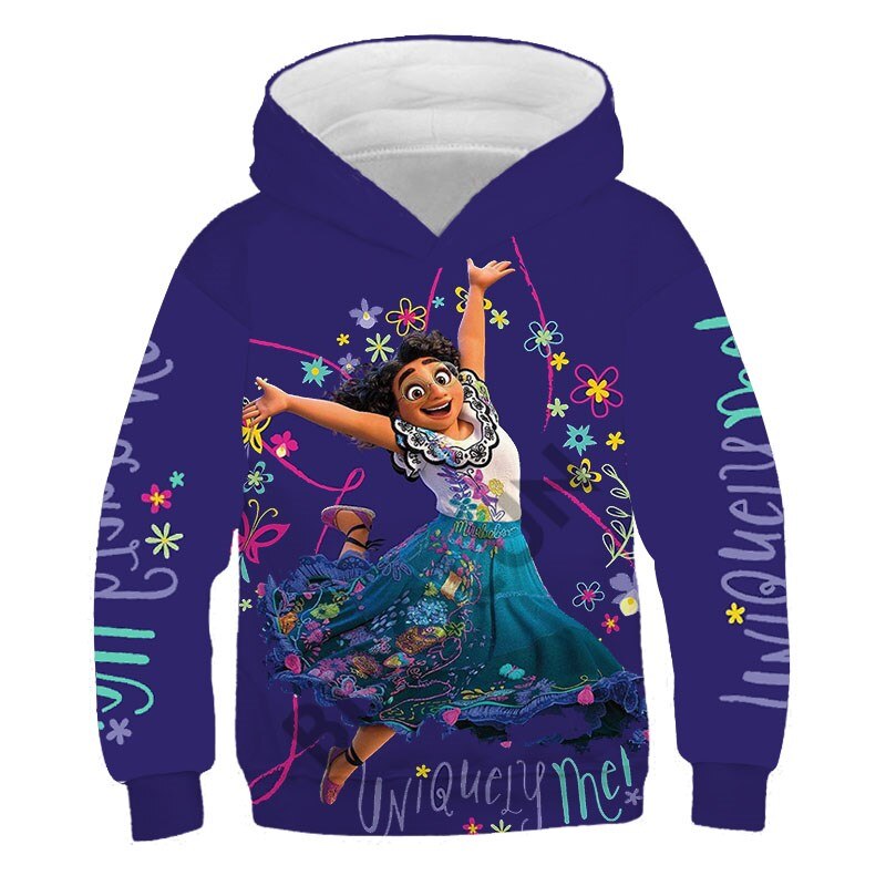 Disney Encanto Beautiful Mirabel and Isabella 3D Print Children Long Sleeve Hoodies And Sweatshirt Spring Fashion Girls Pullover