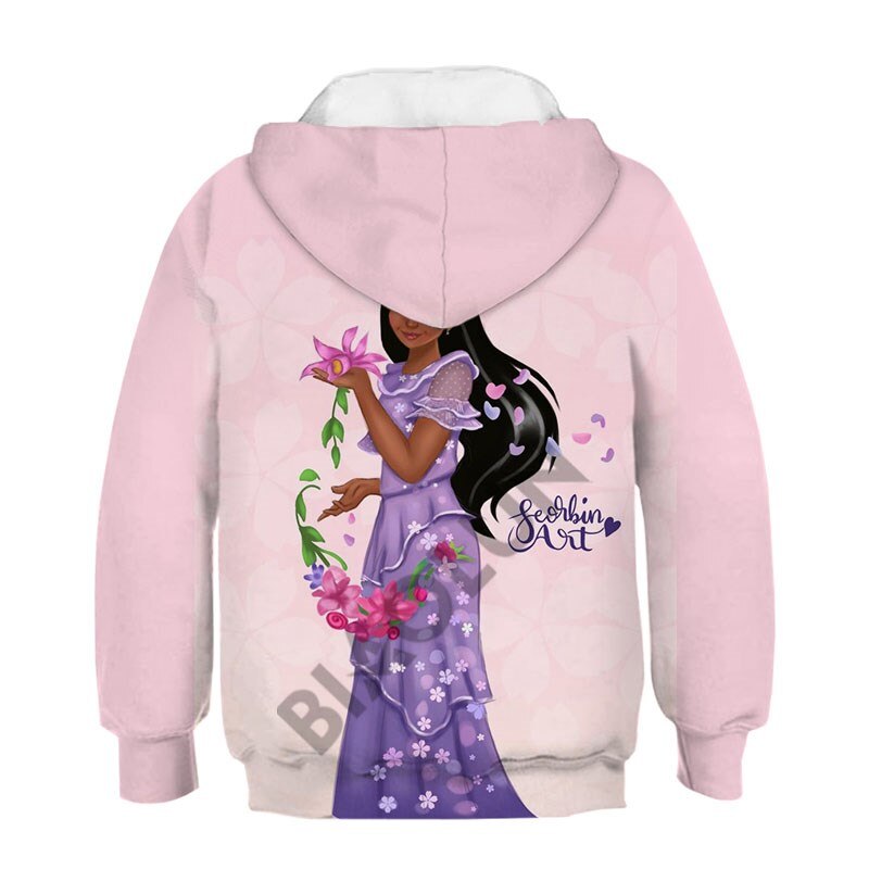Disney Encanto Beautiful Mirabel and Isabella 3D Print Children Long Sleeve Hoodies And Sweatshirt Spring Fashion Girls Pullover