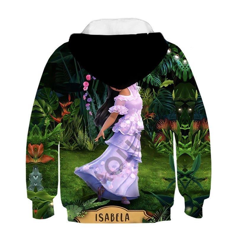 Disney Encanto Beautiful Mirabel and Isabella 3D Print Children Long Sleeve Hoodies And Sweatshirt Spring Fashion Girls Pullover