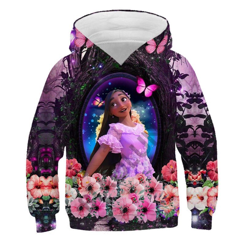 Disney Encanto Beautiful Mirabel and Isabella 3D Print Children Long Sleeve Hoodies And Sweatshirt Spring Fashion Girls Pullover
