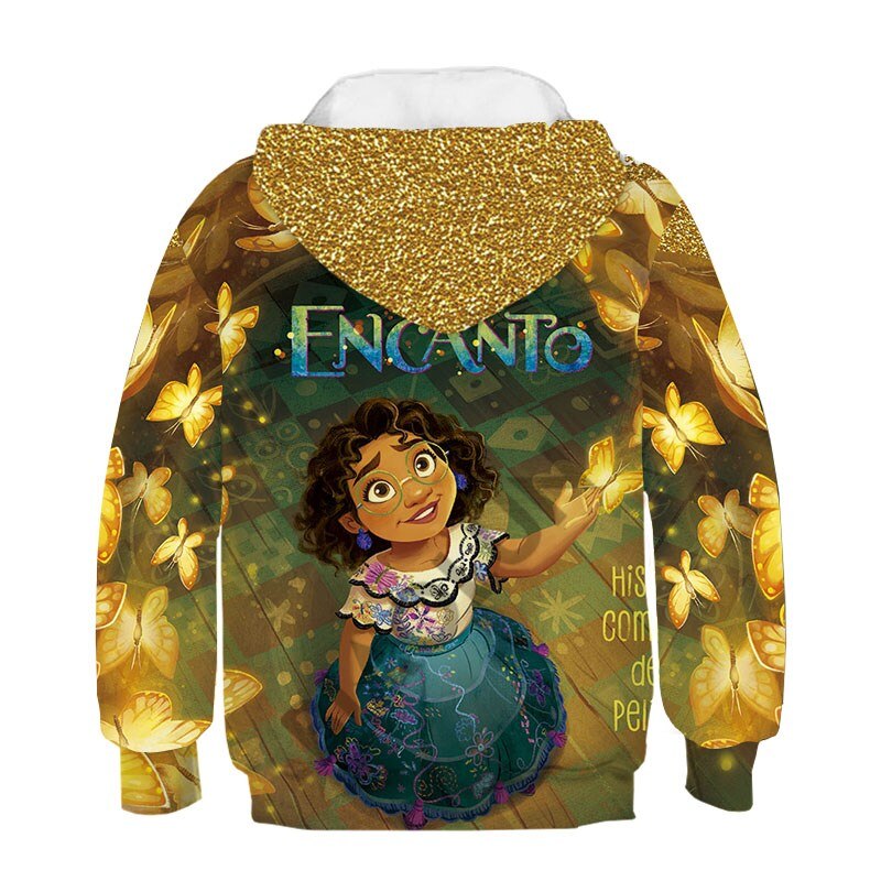 Disney Encanto Beautiful Mirabel and Isabella 3D Print Children Long Sleeve Hoodies And Sweatshirt Spring Fashion Girls Pullover