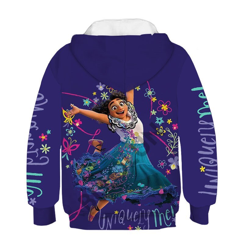 Disney Encanto Beautiful Mirabel and Isabella 3D Print Children Long Sleeve Hoodies And Sweatshirt Spring Fashion Girls Pullover