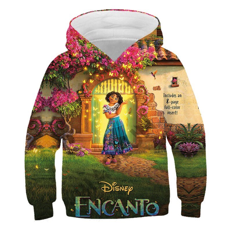 Disney Encanto Beautiful Mirabel and Isabella 3D Print Children Long Sleeve Hoodies And Sweatshirt Spring Fashion Girls Pullover