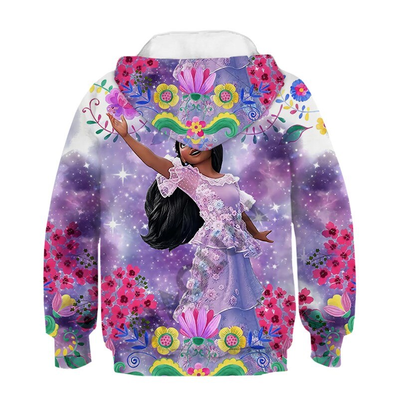 Disney Encanto Beautiful Mirabel and Isabella 3D Print Children Long Sleeve Hoodies And Sweatshirt Spring Fashion Girls Pullover