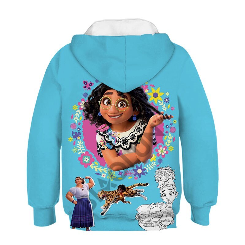 Disney Encanto Beautiful Mirabel and Isabella 3D Print Children Long Sleeve Hoodies And Sweatshirt Spring Fashion Girls Pullover