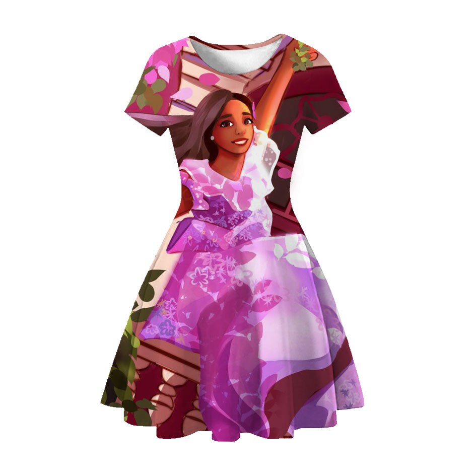 Disney Encanto Beautiful Isabela Princess Dress Cosplay Flowers Princess Girls Party Vestidos Dress Girl Kids Costume Birthday Disney Encanto Beautiful Isabela Princess Dress Cosplay Flowers Princess Girls Party Vestidos Dress Girl Kids Costume Birthday