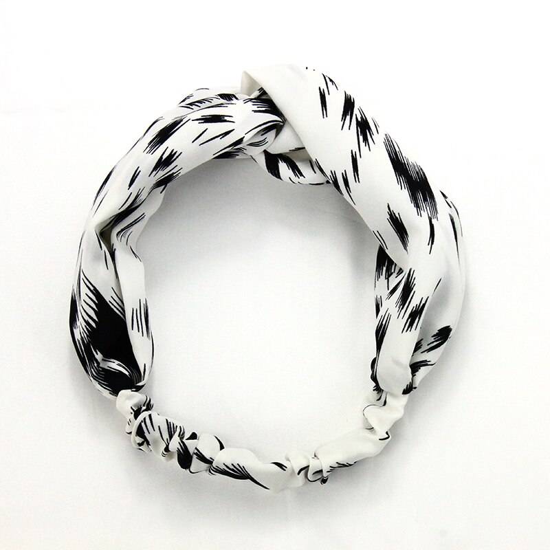 Fashion Women Girls Summer Bohemian Hair Bands Print Headbands Elastic Hair Girl Turban Bandage HairBands Hair Accessories