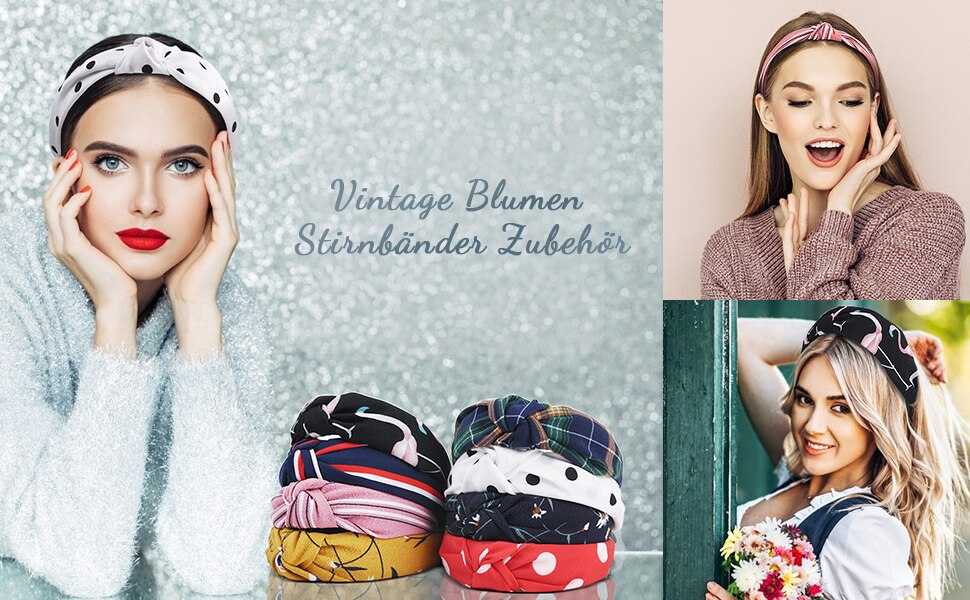 Fashion Women Girls Summer Bohemian Hair Bands Print Headbands Elastic Hair Girl Turban Bandage HairBands Hair Accessories