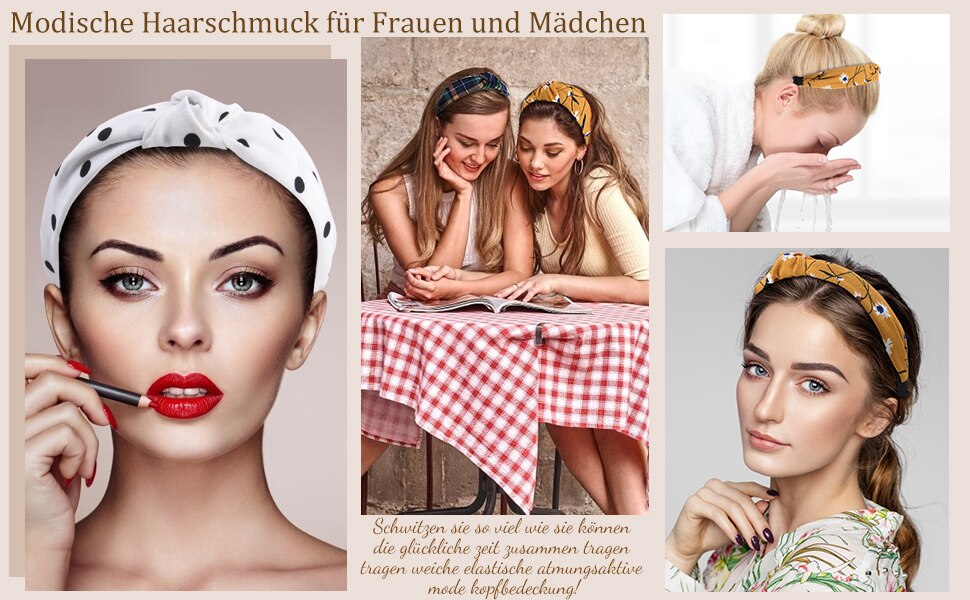 Fashion Women Girls Summer Bohemian Hair Bands Print Headbands Elastic Hair Girl Turban Bandage HairBands Hair Accessories