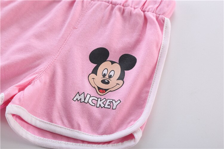 Summer Disney Kids Clothing Baby Boys suit girls Clothes Vest shorts sports soft cotton Baby Girl Casual baby Clothing Sets