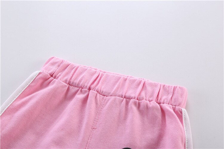 Summer Disney Kids Clothing Baby Boys suit girls Clothes Vest shorts sports soft cotton Baby Girl Casual baby Clothing Sets