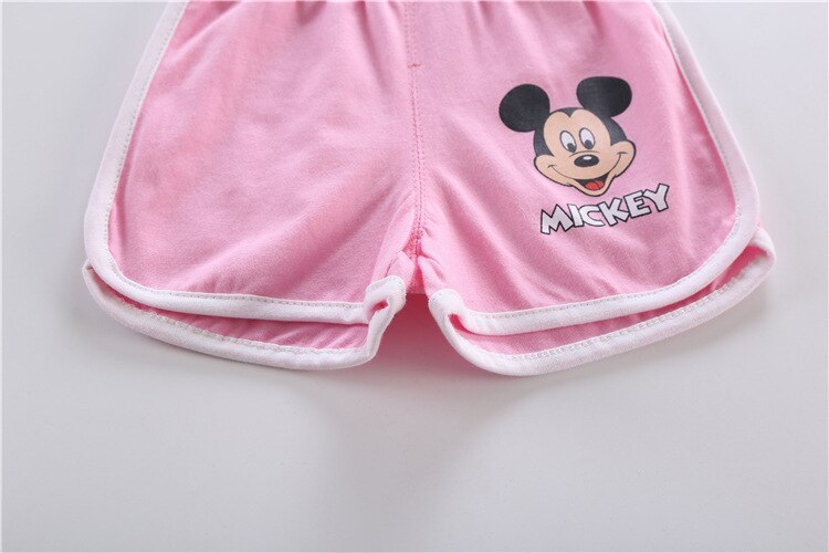 Summer Disney Kids Clothing Baby Boys suit girls Clothes Vest shorts sports soft cotton Baby Girl Casual baby Clothing Sets