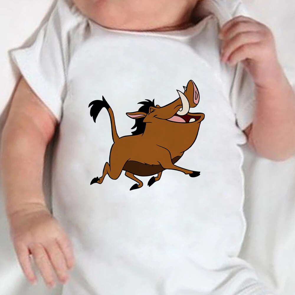 Baby Romper Cartoon The Lion King Kawaii Simba Fashion Toddler Clothes Harajuku Short Sleeve Newborn Bodysuit Infant Jumpsuits