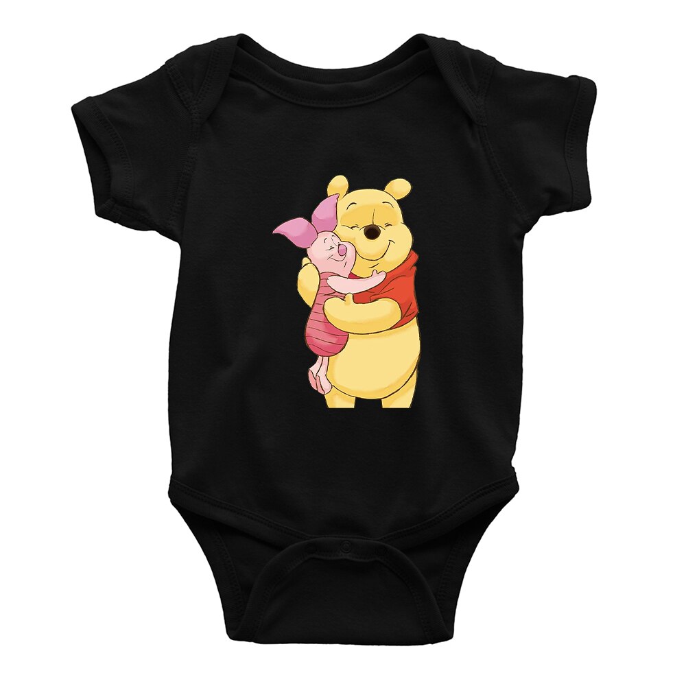 Winnie the Pooh Donkey Eeyore Wear Pajamas Print Infant Jumpsuit Short Sleeve Summer Baby Girl Boy Romper Newborn Clothes