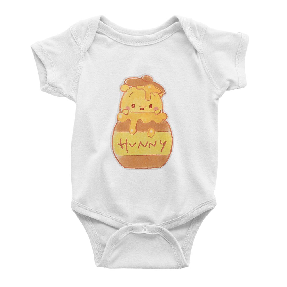 Winnie the Pooh Donkey Eeyore Wear Pajamas Print Infant Jumpsuit Short Sleeve Summer Baby Girl Boy Romper Newborn Clothes