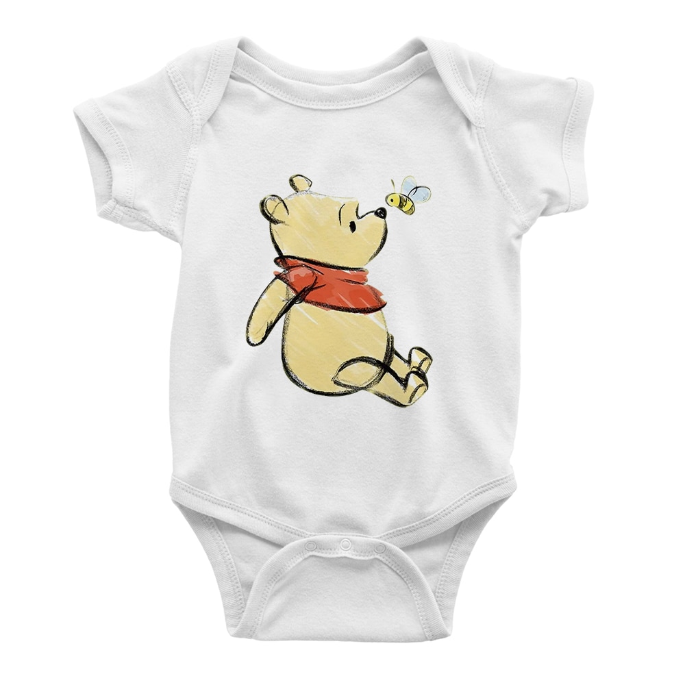 Winnie the Pooh Donkey Eeyore Wear Pajamas Print Infant Jumpsuit Short Sleeve Summer Baby Girl Boy Romper Newborn Clothes