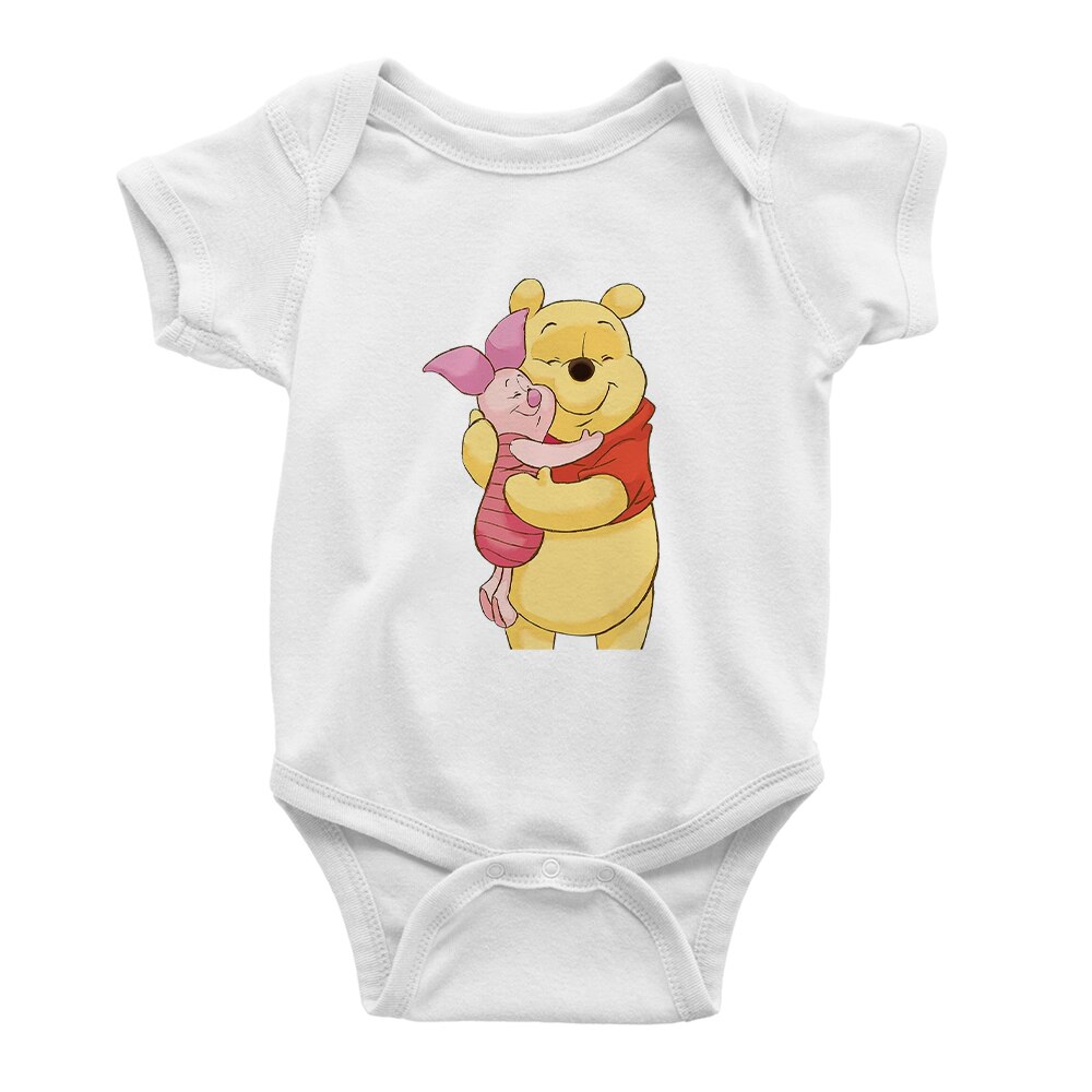Winnie the Pooh Donkey Eeyore Wear Pajamas Print Infant Jumpsuit Short Sleeve Summer Baby Girl Boy Romper Newborn Clothes