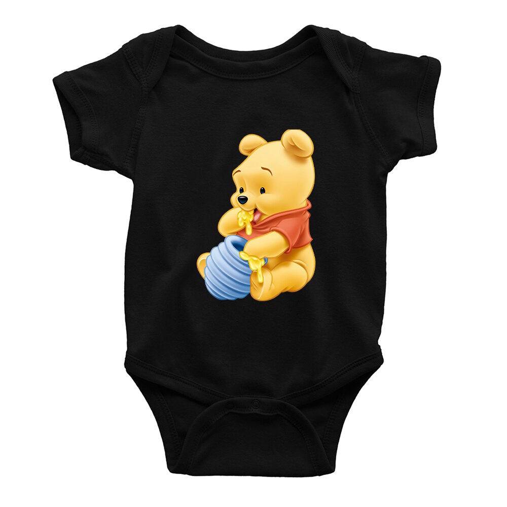 Winnie the Pooh Donkey Eeyore Wear Pajamas Print Infant Jumpsuit Short Sleeve Summer Baby Girl Boy Romper Newborn Clothes