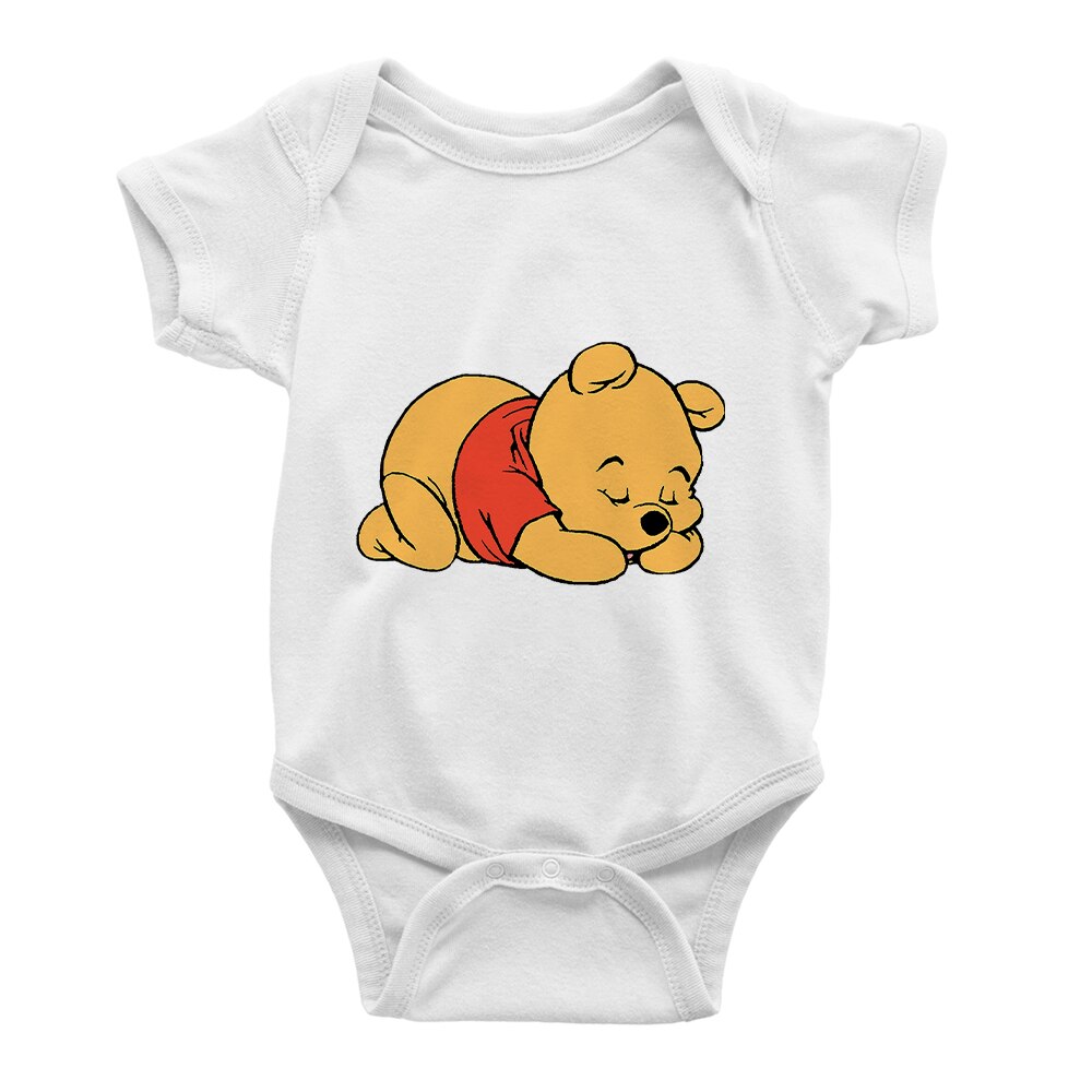 Winnie the Pooh Donkey Eeyore Wear Pajamas Print Infant Jumpsuit Short Sleeve Summer Baby Girl Boy Romper Newborn Clothes