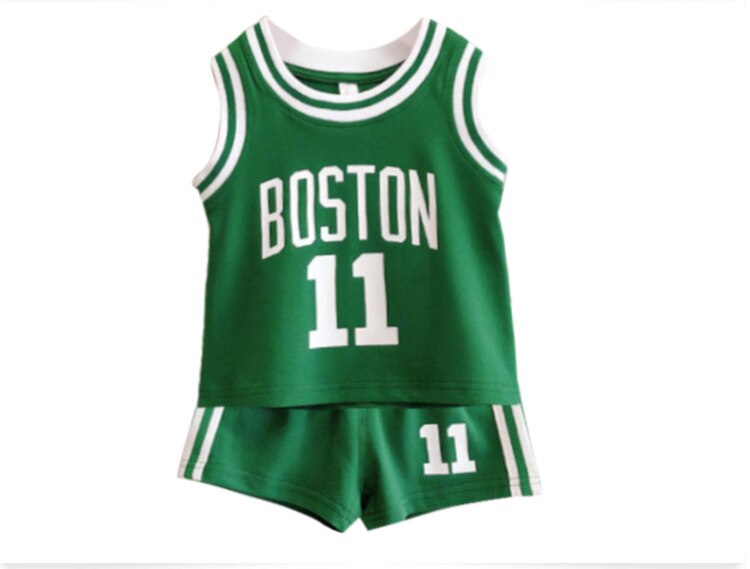 Baby Clothing Sets Toddler Basketball Wear Baby Boys Girl Summer Clothes Kids Vest Shorts Sports Jersey 2Pcs Suits Outfits