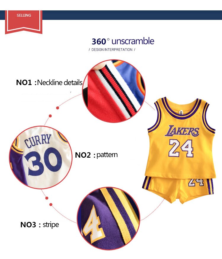 Baby Clothing Sets Toddler Basketball Wear Baby Boys Girl Summer Clothes Kids Vest Shorts Sports Jersey 2Pcs Suits Outfits