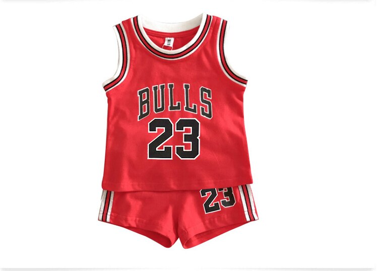 Baby Clothing Sets Toddler Basketball Wear Baby Boys Girl Summer Clothes Kids Vest Shorts Sports Jersey 2Pcs Suits Outfits
