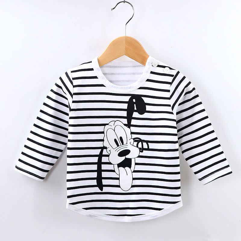 Mickey Mouse Baby Boys Girls Clothes Sets Kids Baby Boy Long-Sleeved T-shirt+Jeans Pants 2Pcs Cartoon Sport Suits 0-3Y
