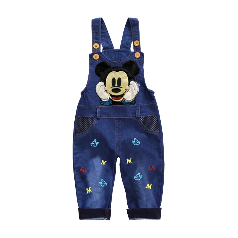 Mickey Mouse Baby Boys Girls Clothes Sets Kids Baby Boy Long-Sleeved T-shirt+Jeans Pants 2Pcs Cartoon Sport Suits 0-3Y