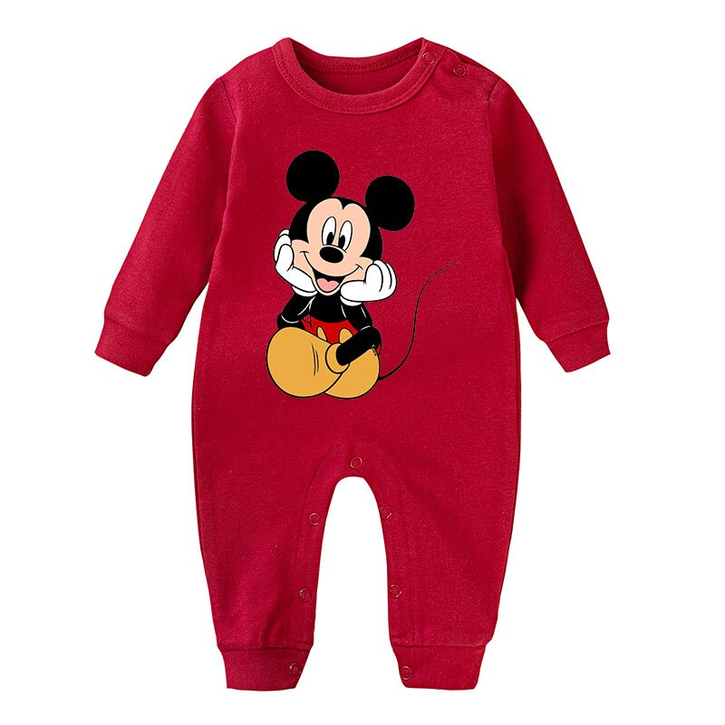 Spring Baby Romper Cartoon Mickey Mouse Print Boy Girl Long Sleeve Jumpsuit Roupas Bebes Infant Clothes Toddler Pajamas Outfit Spring Baby Romper Cartoon Mickey Mouse Print Boy Girl Long Sleeve Jumpsuit Roupas Bebes Infant Clothes Toddler Pajamas Outfit