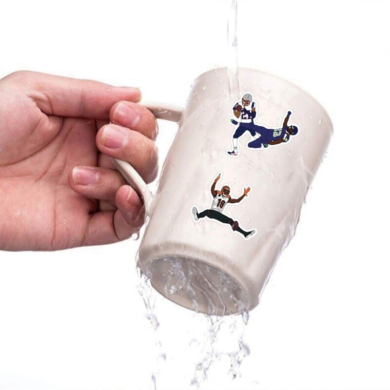 10/25/50pcs American Football Rugby Graffiti NFL Stickers Sports for Travel Luggage Refrigerator Phone Laptop Water Cup Car 10/25/50pcs American Football Rugby Graffiti NFL Stickers Sports for Travel Luggage Refrigerator Phone Laptop Water Cup Car