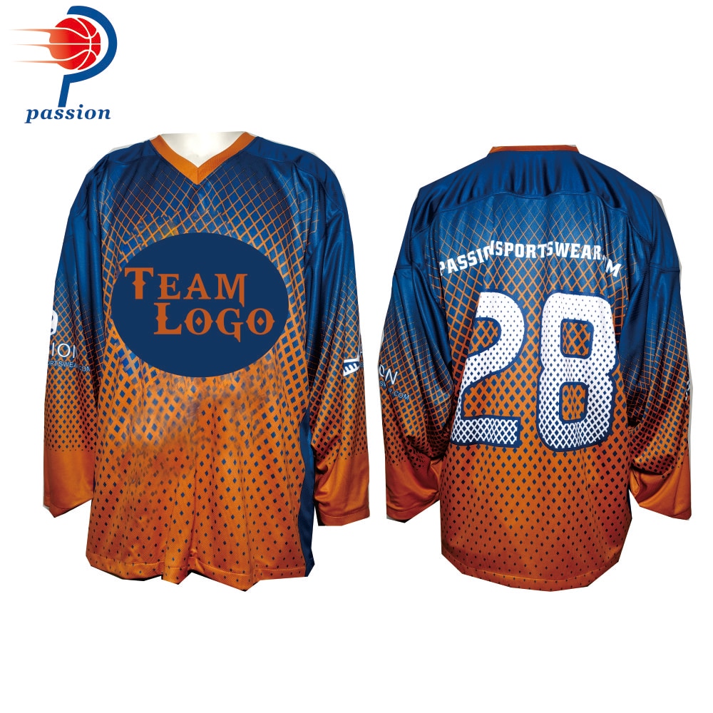 MOQ 10pcs Each Custom Teamwear Set Sublimated Ice Hockey Jerseys Wholesale MOQ 10pcs Each Custom Teamwear Set Sublimated Ice Hockey Jerseys Wholesale