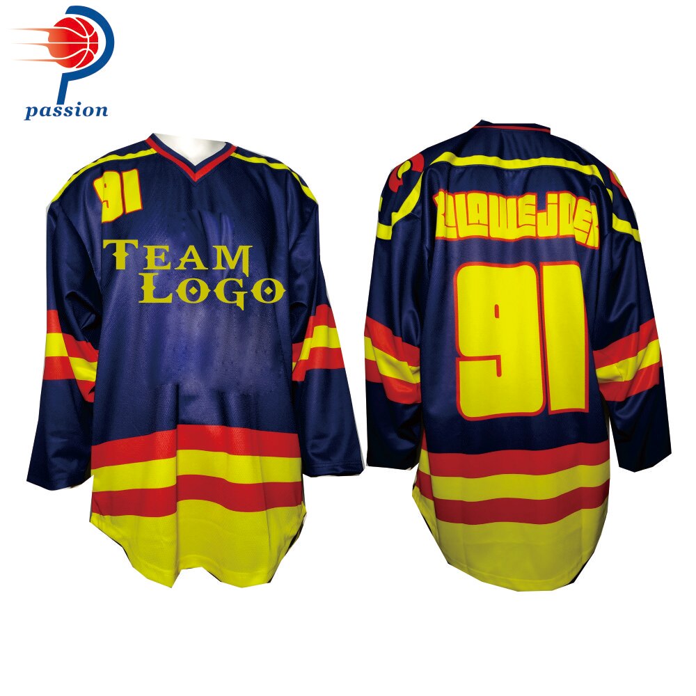 MOQ 10pcs Each Custom Teamwear Set Sublimated Ice Hockey Jerseys Wholesale MOQ 10pcs Each Custom Teamwear Set Sublimated Ice Hockey Jerseys Wholesale