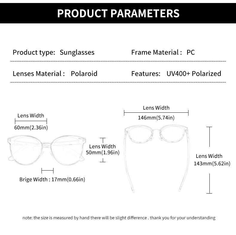 2021 GCV Polarized Lady Sunglasses Cat Eye Fashion  Sun Glasses Luxury Woman Female Brand  Ultralight Frame Tourism Party  Leisu