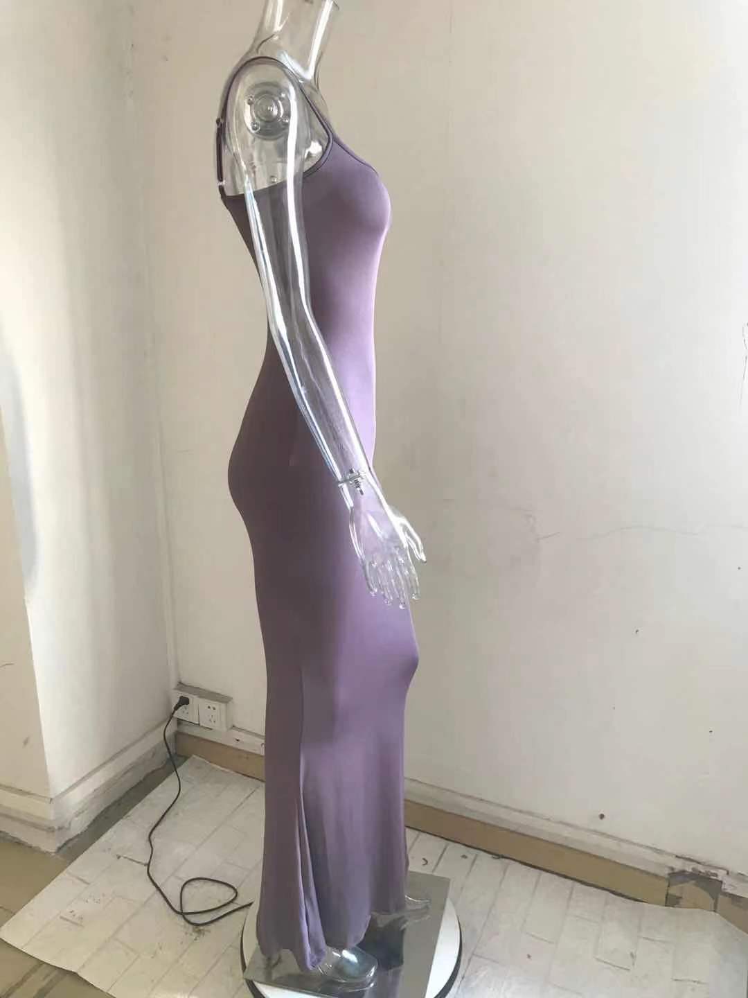 Fashion Sexy Backless Evening Maxi Dress Women Party Club Ladies Bodycon Slim Peach Hip Elegant Suspender Long Dresses For Woman