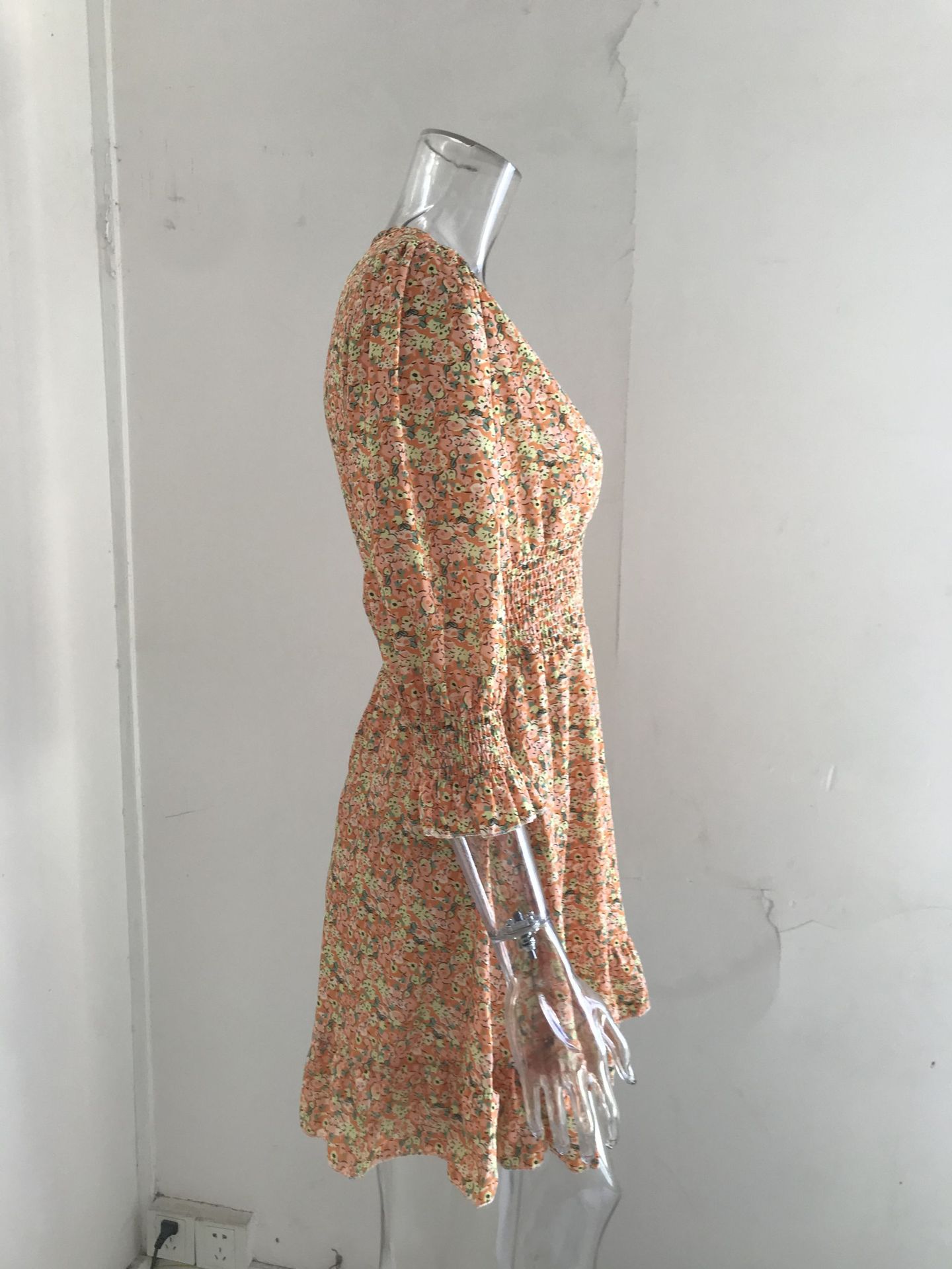 Boho Summer Dress Woman Elegant Floral Printing Ruffle Party Dresses Sexy Deep V Neck High Waist Beach Sundress Pullover Vestido Boho Summer Dress Woman Elegant Floral Printing Ruffle Party Dresses Sexy Deep V Neck High Waist Beach Sundress Pullover Vestido