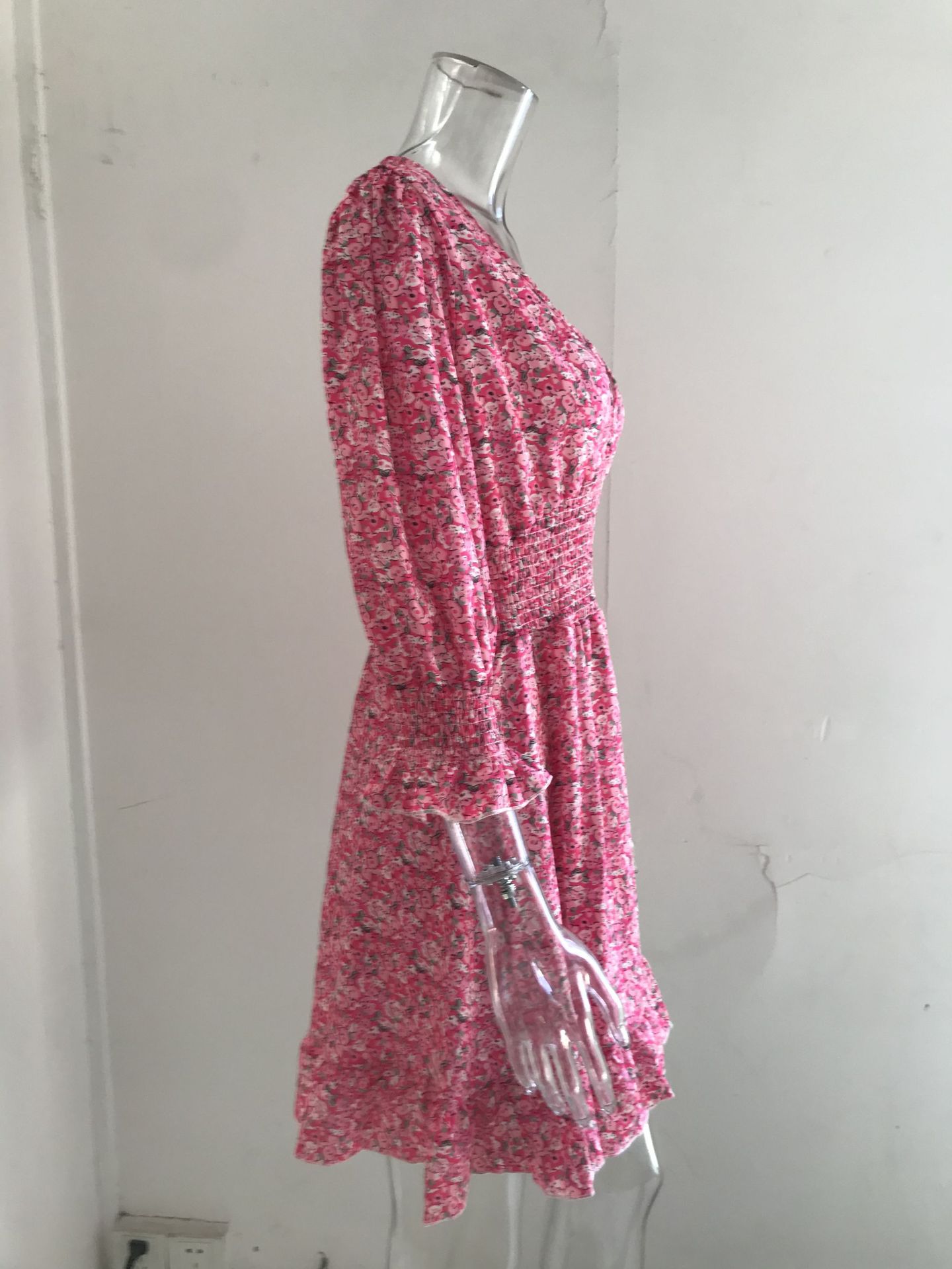 Boho Summer Dress Woman Elegant Floral Printing Ruffle Party Dresses Sexy Deep V Neck High Waist Beach Sundress Pullover Vestido Boho Summer Dress Woman Elegant Floral Printing Ruffle Party Dresses Sexy Deep V Neck High Waist Beach Sundress Pullover Vestido