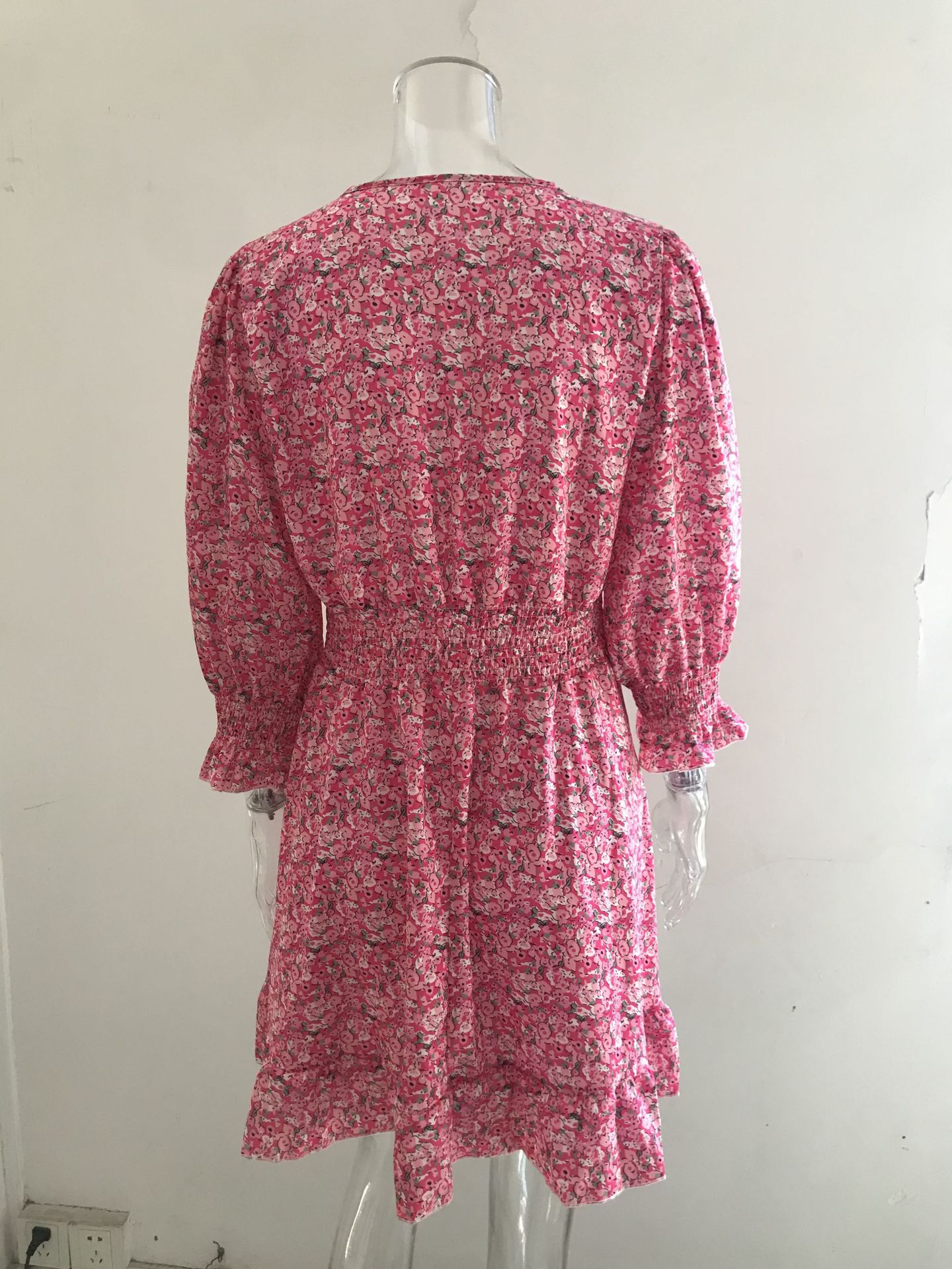 Boho Summer Dress Woman Elegant Floral Printing Ruffle Party Dresses Sexy Deep V Neck High Waist Beach Sundress Pullover Vestido Boho Summer Dress Woman Elegant Floral Printing Ruffle Party Dresses Sexy Deep V Neck High Waist Beach Sundress Pullover Vestido