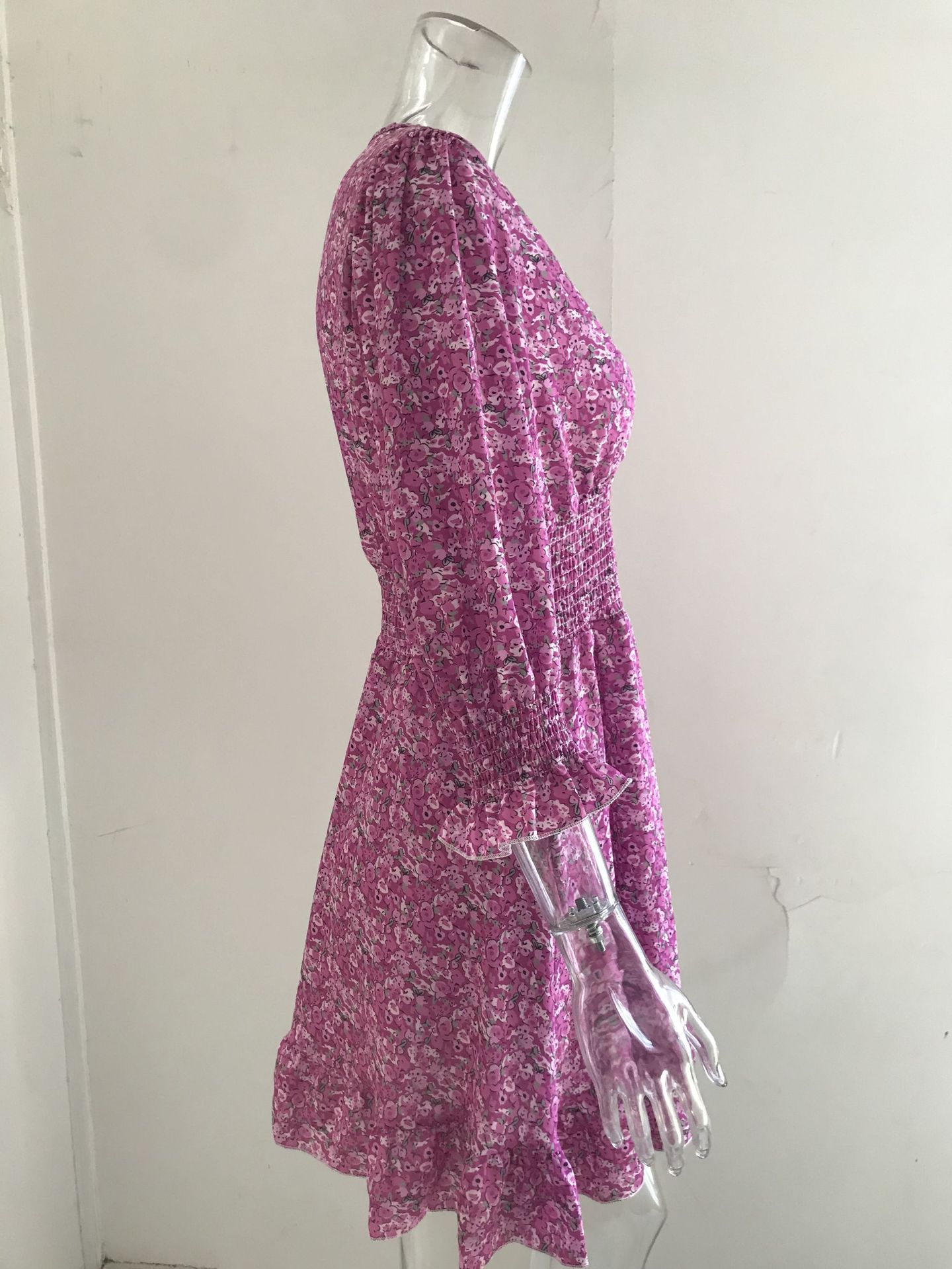 Boho Summer Dress Woman Elegant Floral Printing Ruffle Party Dresses Sexy Deep V Neck High Waist Beach Sundress Pullover Vestido Boho Summer Dress Woman Elegant Floral Printing Ruffle Party Dresses Sexy Deep V Neck High Waist Beach Sundress Pullover Vestido