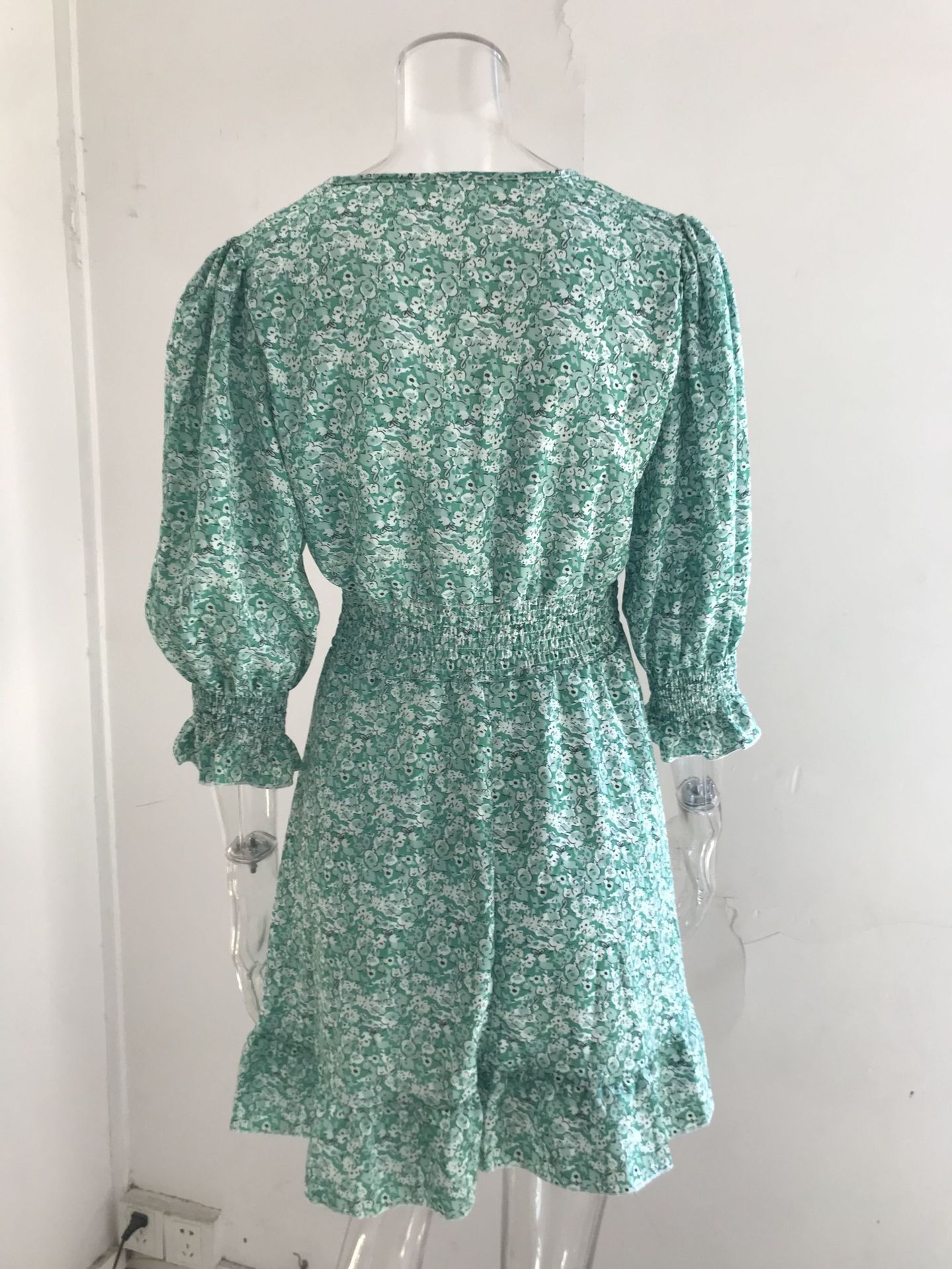 Boho Summer Dress Woman Elegant Floral Printing Ruffle Party Dresses Sexy Deep V Neck High Waist Beach Sundress Pullover Vestido Boho Summer Dress Woman Elegant Floral Printing Ruffle Party Dresses Sexy Deep V Neck High Waist Beach Sundress Pullover Vestido