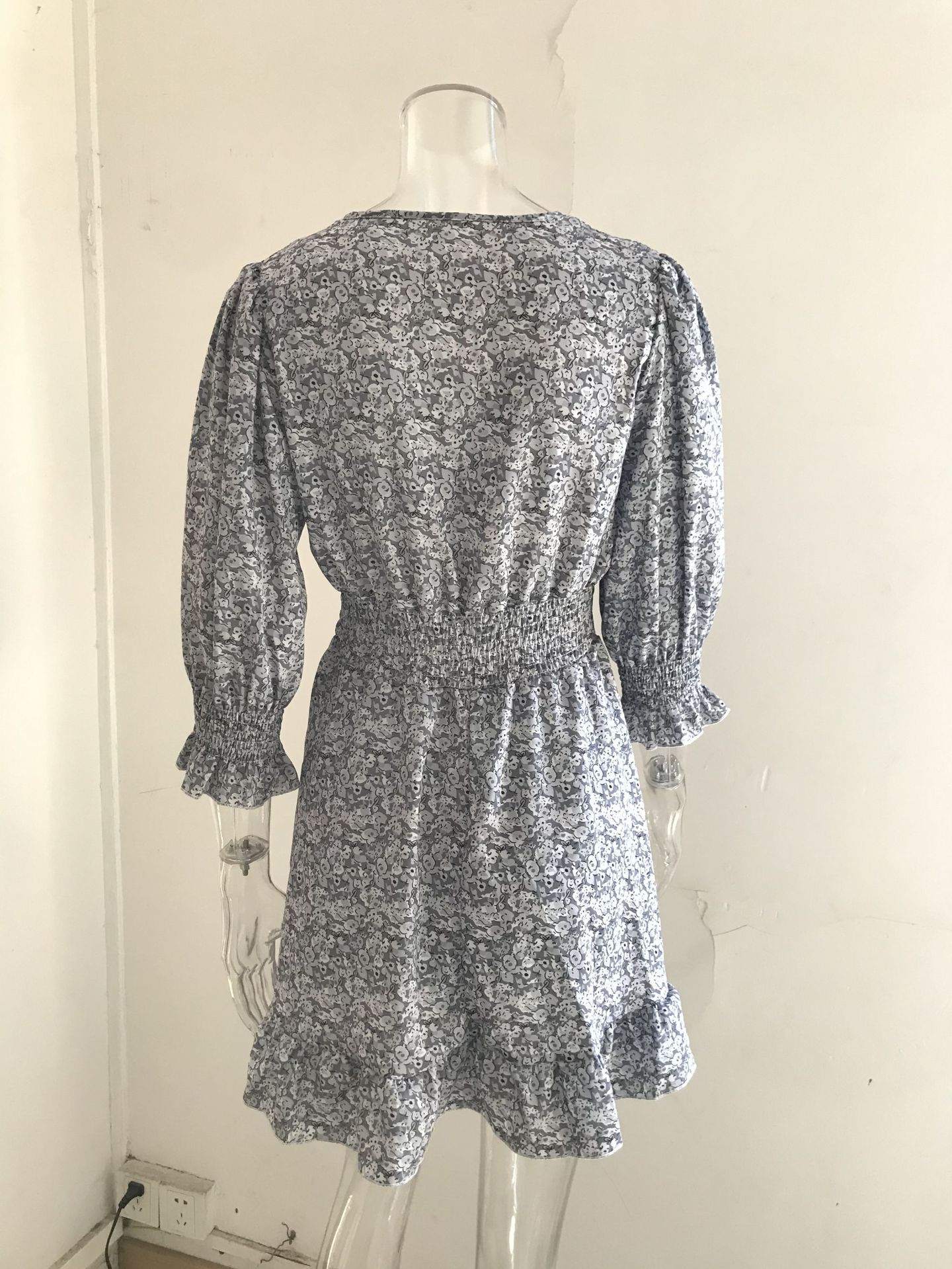 Boho Summer Dress Woman Elegant Floral Printing Ruffle Party Dresses Sexy Deep V Neck High Waist Beach Sundress Pullover Vestido Boho Summer Dress Woman Elegant Floral Printing Ruffle Party Dresses Sexy Deep V Neck High Waist Beach Sundress Pullover Vestido