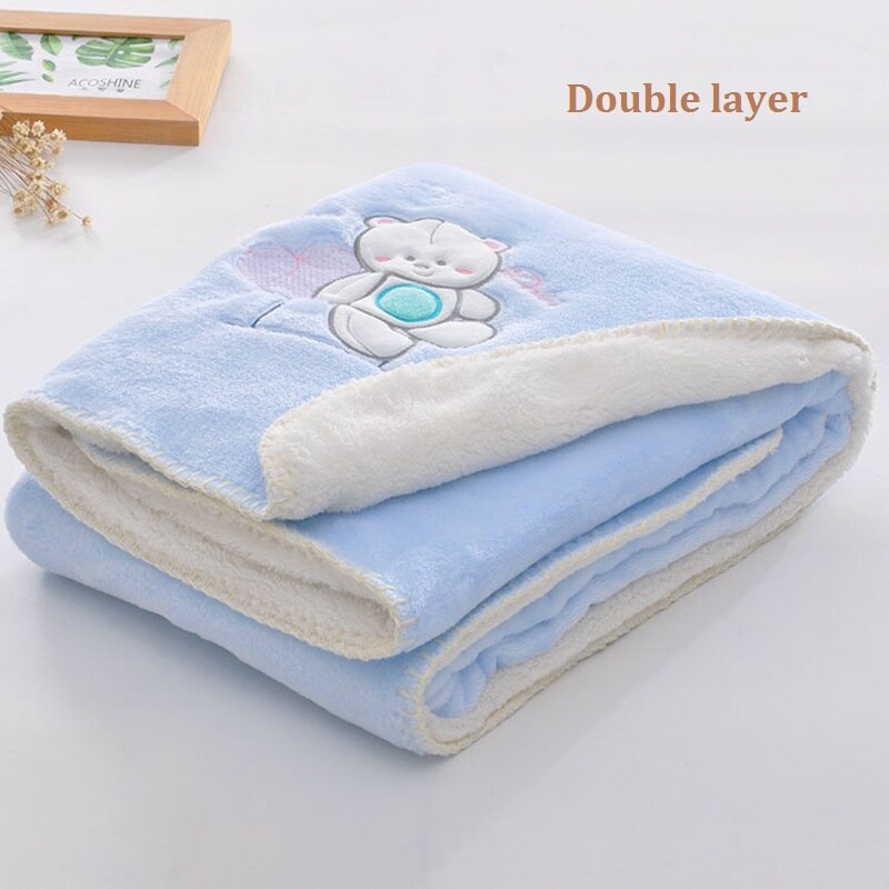 High Quality Baby Thermal Fleece Cobertor Blanket Infant Swaddle Nap Receiving Stroller Wrap Blankets For Newborn Baby Bedding High Quality Baby Thermal Fleece Cobertor Blanket Infant Swaddle Nap Receiving Stroller Wrap Blankets For Newborn Baby Bedding