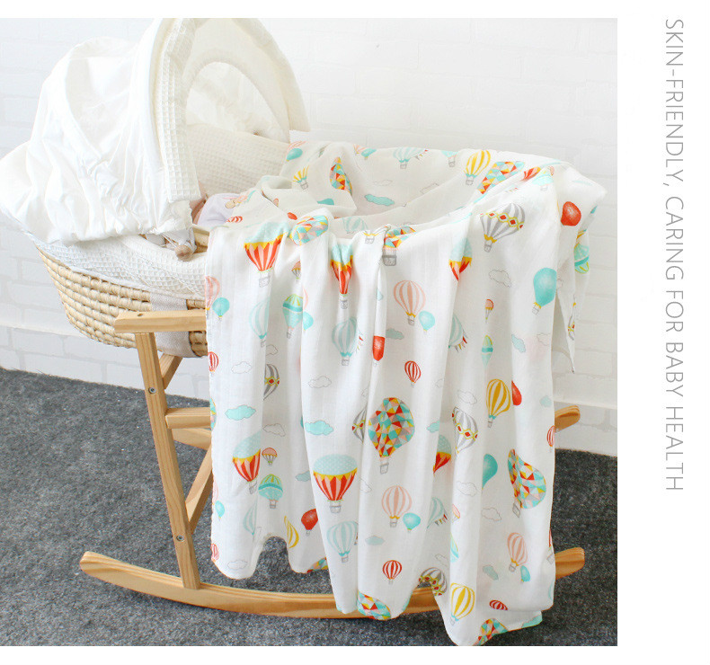 Bamboo Cotton Soft Baby Blankets Newborn Muslin Swaddle Blanket for Newborn Girl and Boy Baby Bath Towel