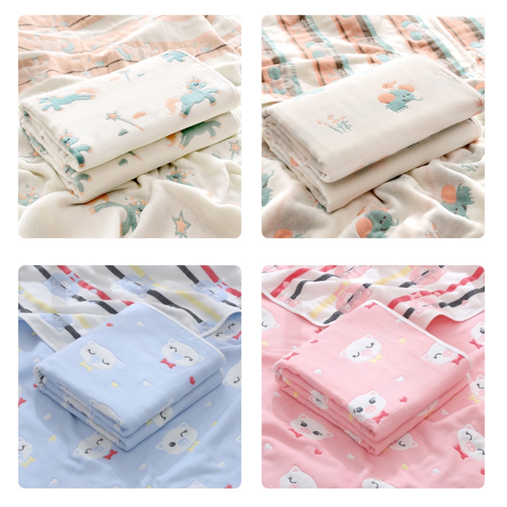 Kangobaby #My Soft Life# 6 Layers Muslin Cotton Newborn Bath Towel Multi Use Super Absorbent Baby Blanket Infant Swaddle Kangobaby #My Soft Life# 6 Layers Muslin Cotton Newborn Bath Towel Multi Use Super Absorbent Baby Blanket Infant Swaddle