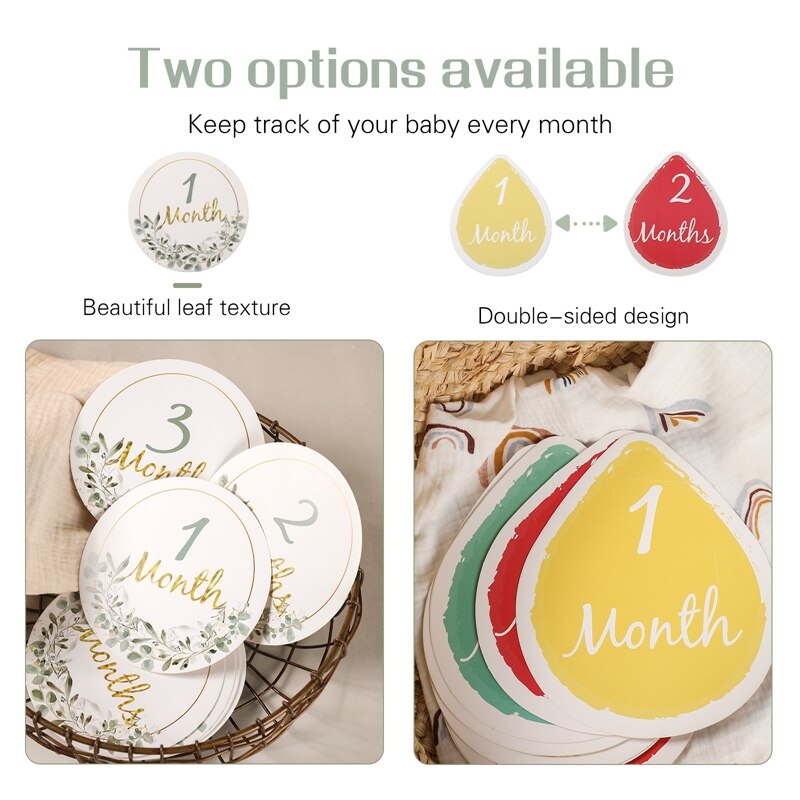 1Set Baby Milestone Cards Paper Made Water Droplets Memorial Birth Monthly Kids Commemorative Card Baby Photography Props 1Set Baby Milestone Cards Paper Made Water Droplets Memorial Birth Monthly Kids Commemorative Card Baby Photography Props