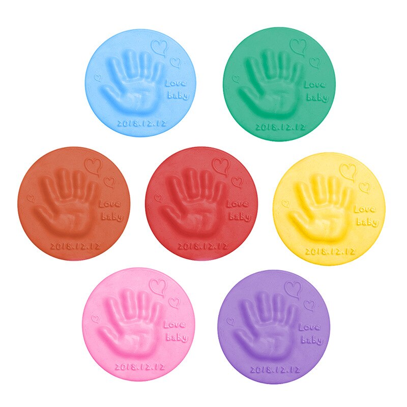 DIY Newborn Baby Souvenirs Hand Print Footprint Non-toxic Clay Kit Casting Parent-child Hand Ink Pad Fingerprint Toys DIY Newborn Baby Souvenirs Hand Print Footprint Non-toxic Clay Kit Casting Parent-child Hand Ink Pad Fingerprint Toys