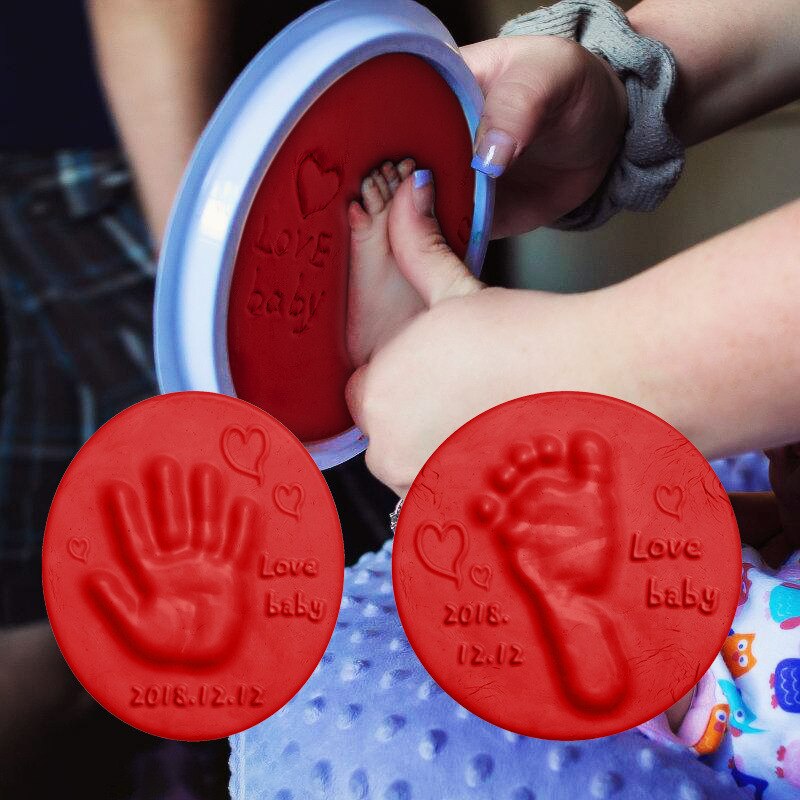DIY Newborn Baby Souvenirs Hand Print Footprint Non-toxic Clay Kit Casting Parent-child Hand Ink Pad Fingerprint Toys DIY Newborn Baby Souvenirs Hand Print Footprint Non-toxic Clay Kit Casting Parent-child Hand Ink Pad Fingerprint Toys