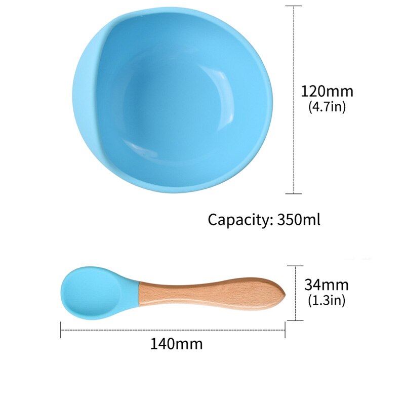 2PCS/Set Silicone Baby Feeding Bowl Tableware for Kids Waterproof Suction Bowl With Spoon Children Dishes Kitchenware Baby Stuff 2PCS/Set Silicone Baby Feeding Bowl Tableware for Kids Waterproof Suction Bowl With Spoon Children Dishes Kitchenware Baby Stuff