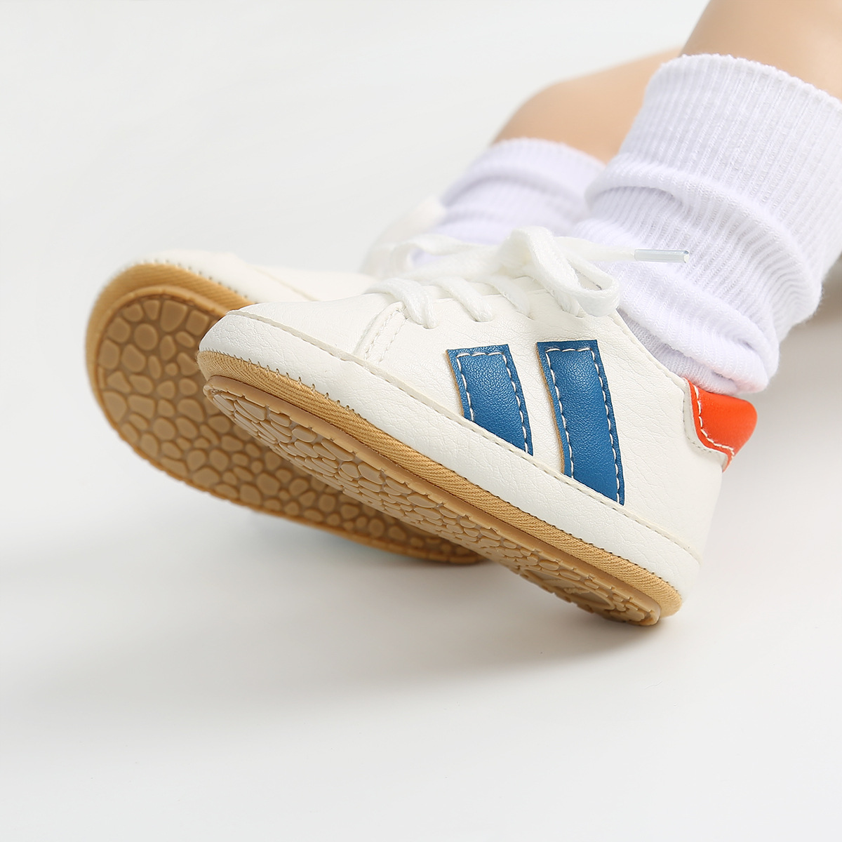 Newborn Baby Shoes Classic Stripe Leather Boy Girl Shoes Multicolor Toddler Rubber Sole Anti-slip First Walkers Infant Moccasins Newborn Baby Shoes Classic Stripe Leather Boy Girl Shoes Multicolor Toddler Rubber Sole Anti-slip First Walkers Infant Moccasins